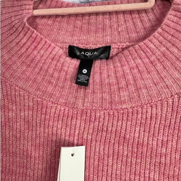 AQUA Colorblock Wool Blend Sweater XL NWT* - Picture 5 of 6